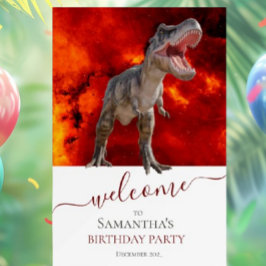 DINOSUAR T Rex, Jurassic World, vuur