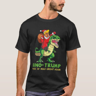 Dinotrump Grappige Trump Riding Dinosaurus Christm T-shirt