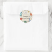 Dinoverjaardagsronde sticker (Tas)