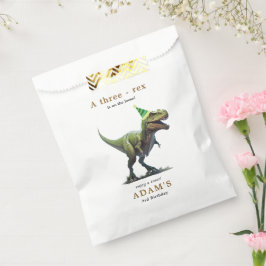 Dinoverjaardagsuitnodiging, Drie rex verjaardag Bedankzakje