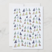 Dinoverjaardagsuitnodiging Stamp en Slik Kaart (Achterkant)