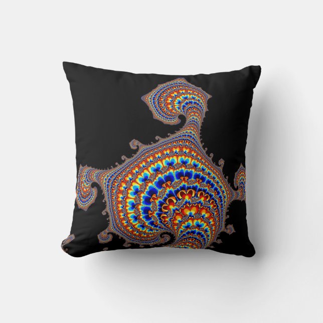 Dinozaur - Fractal Art Kussen (Voorkant)