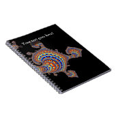 Dinozaur - Fractal Art Notitieboek (Rechterzijde)