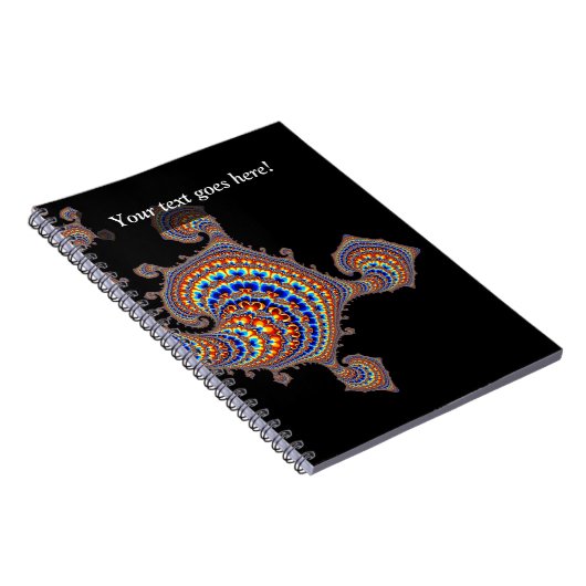 Dinozaur - Fractal Art Notitieboek (Rechterzijde)