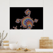 Dinozaur - Fractal Art Poster (Keuken)