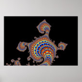 Dinozaur - Fractal Art Poster (Voorkant)