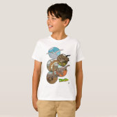 DinoZoo Dinosaur Collage T-shirt (Voorkant volledig)