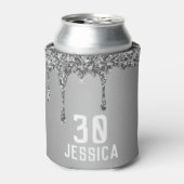 Dinsdag 30e Elegant Silver Modern Elegant Favors Blikjeskoeler (Blikje Voorkant)