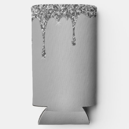Dinsdag 30e Elegant Silver Modern Elegant Favors Seltzer Blikjeskoeler (Achterkant)