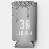 Dinsdag 30e Elegant Silver Modern Elegant Favors Seltzer Blikjeskoeler (Voorkant)