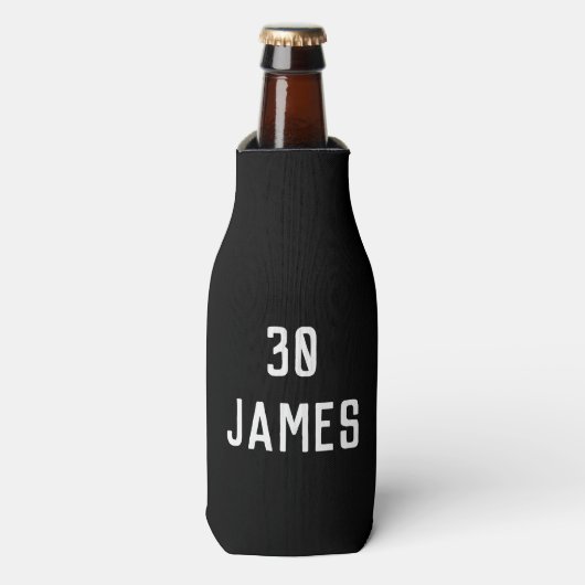 Dinsdag 30e verjaardag van de olifant zwarte moder flesjeskoeler (Fles Voorkant)
