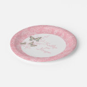 Dinsdag 3 inktvlinder roze witboek bord (Gekanteld)