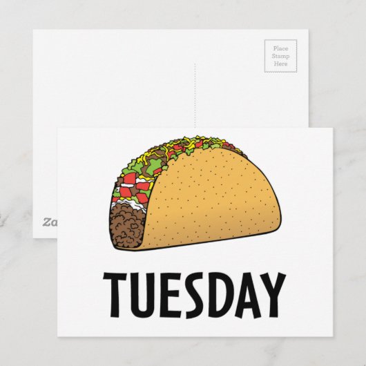 dinsdag briefkaart (Voorkant / Achterkant)