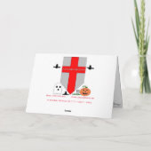 "Dinsdag de 17e" Hallowe’en Kaart (Achterkant)