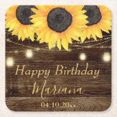 Dinsdag feest van de bloementeelt kartonnen onderzetters (Voorkant)