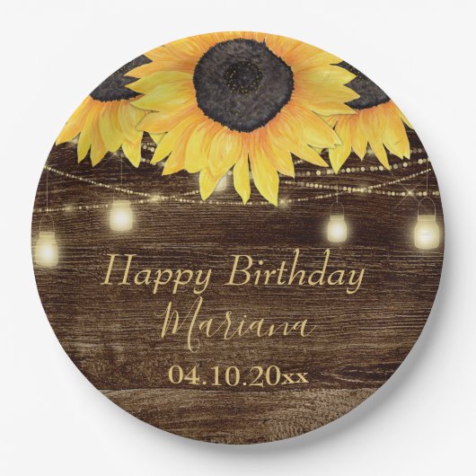 Dinsdag feest van de bloementeelt papieren bordje (Voorkant)