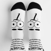 Dinsdag Gedicht Sokken - Trendy, Funny, White&Blac (Top)