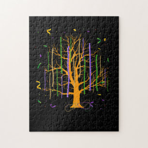 Dinsdag Gras Tree Beads New Orleans 2022 Watercolo Legpuzzel