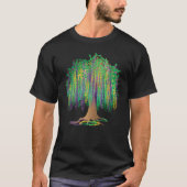 Dinsdag Gras Tree Beads New Orleans 2022 Watercolo T-shirt (Voorkant)