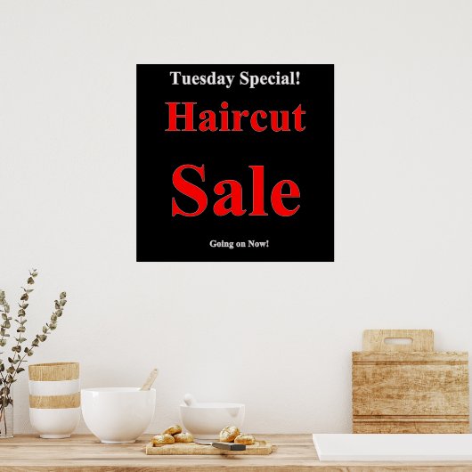 Dinsdag Haircut Poster Matte (Keuken)