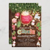 Dinsdag kerstkerst Decorting Party Kaart (Voorkant / Achterkant)