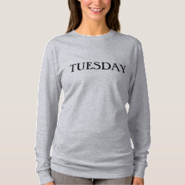 Dinsdag lang hoes T-shirt