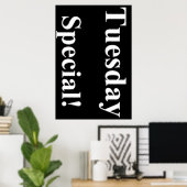 Dinsdag Poster speciale schoonheidssalon (Thuiskantoor)