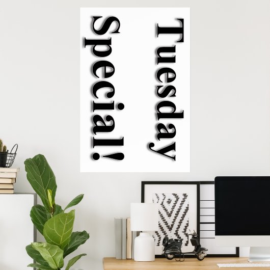 Dinsdag Poster speciale schoonheidssalon (Thuiskantoor)