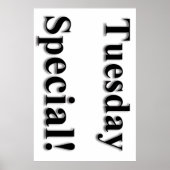 Dinsdag Poster speciale schoonheidssalon (Voorkant)