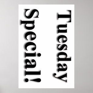 Dinsdag Poster speciale schoonheidssalon