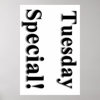 Dinsdag Poster speciale schoonheidssalon