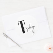 Dinsdag Ronde Sticker (Envelop)
