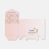 Dinsdag roos gouden eucalyptus glitter dank u bedankdoosjes (Uitgevouwen)