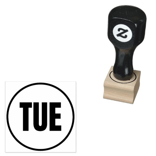 dinsdag rubberstempel (Gestempeld)