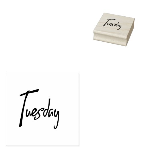 dinsdag rubberstempel (Gestempeld)