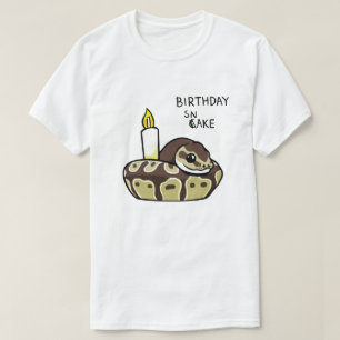 Dinsdag Snake Cute Ball Python Tekening T-shirt