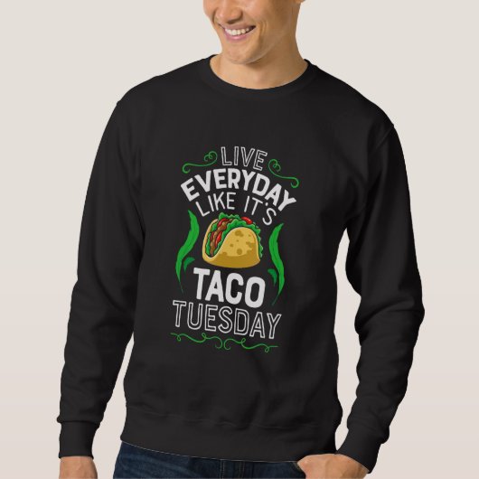 Dinsdag Taco Cinco De Mayo Mexico Mexicaans Nation Trui (Voorkant)