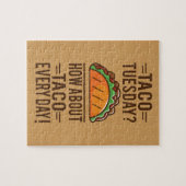 Dinsdag Taco? Elke dag Taco! Legpuzzel (Horizontaal)