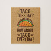 Dinsdag Taco? Elke dag Taco! Legpuzzel (Verticaal)