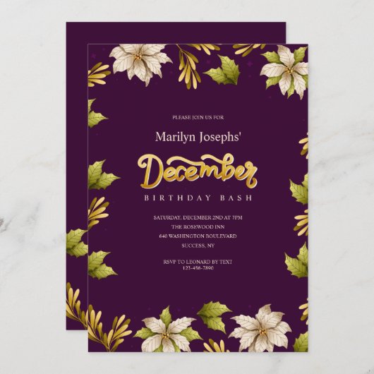 Dinsdag uitnodiging (Voorkant / Achterkant)