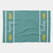 Dinsdag van de Week Zonnebloem Keuken Handdoek (Horizontaal)