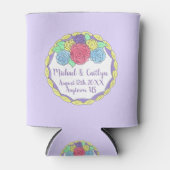 Dinsdag Vrijgezellenfeest Floral Round Cake Blikjeskoeler (Voorkant)