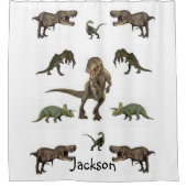 Dinsoaur Shower Curtain Douchegordijn (Voorkant)
