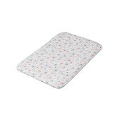  Dinty Pink Blue Flowers Floral Patroon Badmat (Gekanteld)