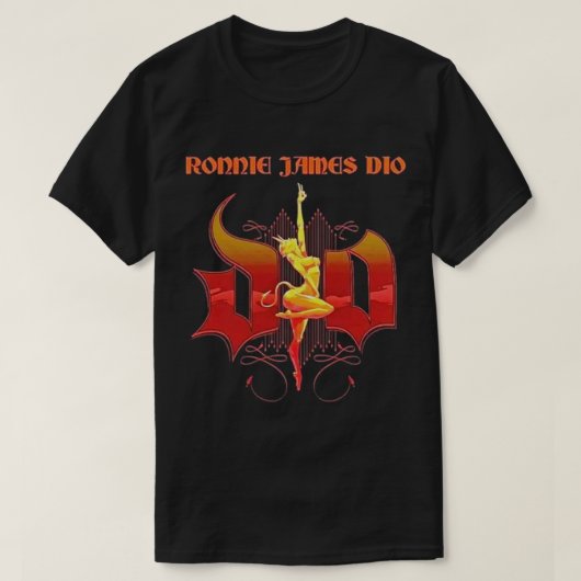 DIO BAND, zwaar metaal T-shirt (Design voorkant)