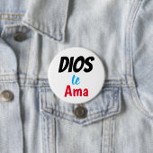 dio te ama ronde button 7,6 cm (In situ)