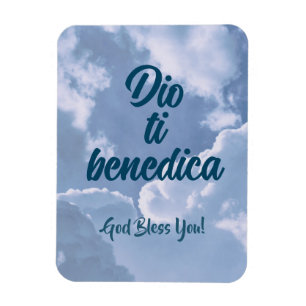Dio Te Benedica   Italiaans religieus Magneet