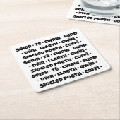 Diodydd / Drink (Welsh) Kartonnen Onderzetters (Schuin)