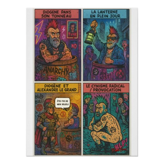 Diogène Punk Perfect Poster (Voorkant)