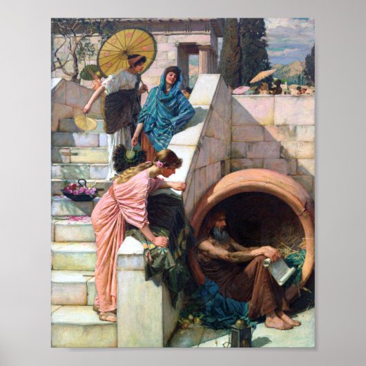 Diogenes 1882, ingediend door John William Waterho Poster (Voorkant)